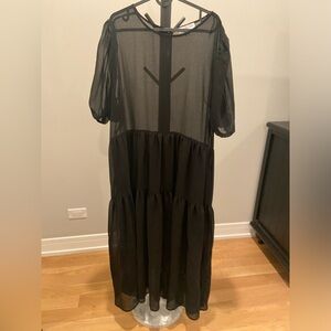 Never Fully Dressed black sheer maxi s16